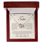Personalized To My Sister - "Unbreakable Bond" Interlocking Hearts Necklace