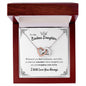 To My Badass Daughter - "Straighten Your Crown" Interlocking Hearts Necklace