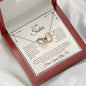 Personalized To My Sister - "Unbreakable Bond" Interlocking Hearts Necklace