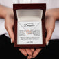 To My Lovely Daughter - "Beautiful Chapters - Love Dad" Necklace
