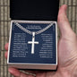 To My Grandson - "Never Lose Faith" Cross Necklace