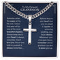 To My Grandson - "Never Lose Faith" Cross Necklace