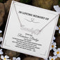 Personalized Pet Necklace - "Over The Rainbow Bridge"