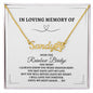 Personalized Pet Necklace - "Over The Rainbow Bridge"