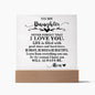 To My Daughter - "I Love You" Leather Journel
