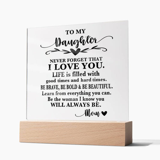 To My Daughter - "I Love You" Leather Journel