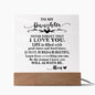 To My Daughter - "I Love You" Leather Journel