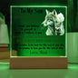 To My Son - This Old Wolf Will Always Have Your Back Acrylic Plaque