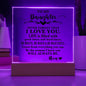 To My Daughter - "I Love You" Leather Journel