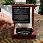 "To My Husband - Life With You" Leather Bracelet