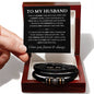 "To My Husband - Life With You" Leather Bracelet