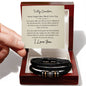 To My Grandson - Never Forget How Much I Love You Bracelet