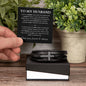 "To My Husband - Life With You" Cross Leather Bracelet