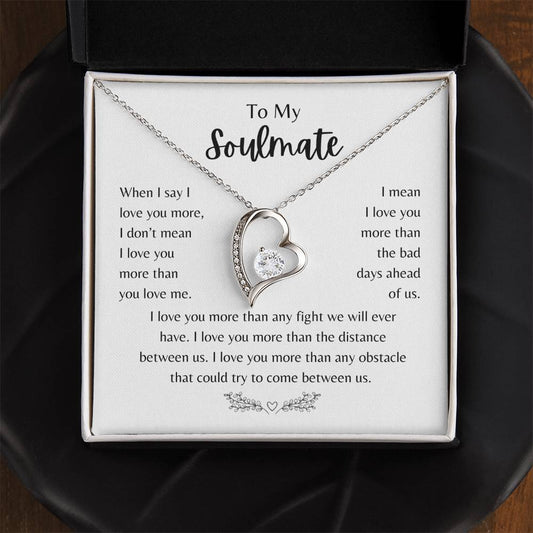 To My Soulmate - "I Love You" Necklace