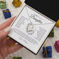 To My Daughter - "Always Keep Me In Your Heart, Love Mom" Heart Necklace