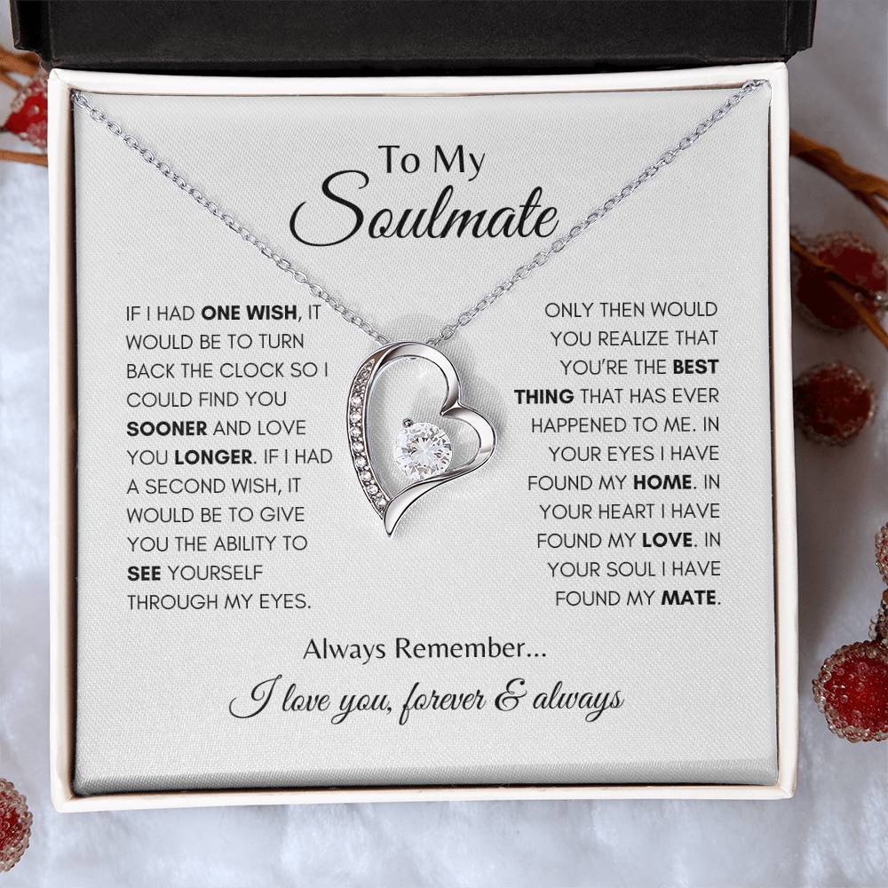 To My Soulmate - "You're The Best Thing" Love Necklace