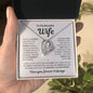 "To My Beautiful Wife - Love of my Life" Forever Love Necklace