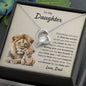 To My Daughter - "Forever Be My Baby Girl" Forever Love Necklace