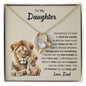 To My Daughter - "Forever Be My Baby Girl" Forever Love Necklace