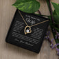 To My Smokin' Hot Wife - "I Want To Be Your Last Everything" Heart Necklace
