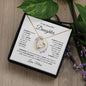 To My Daughter - "Always Keep Me In Your Heart- Love Mom" Heart Necklace