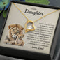 To My Daughter - "Forever Be My Baby Girl" Forever Love Necklace