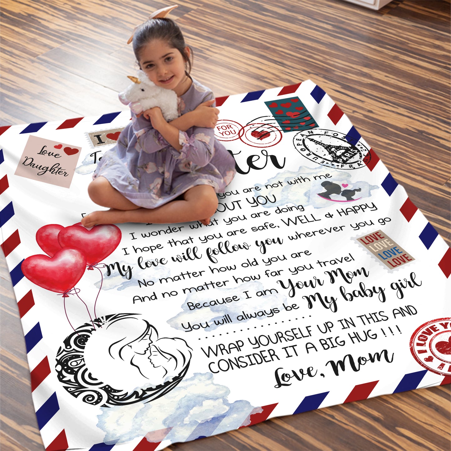 To My Daughter - You Will Always Be My Baby Girl Blanket