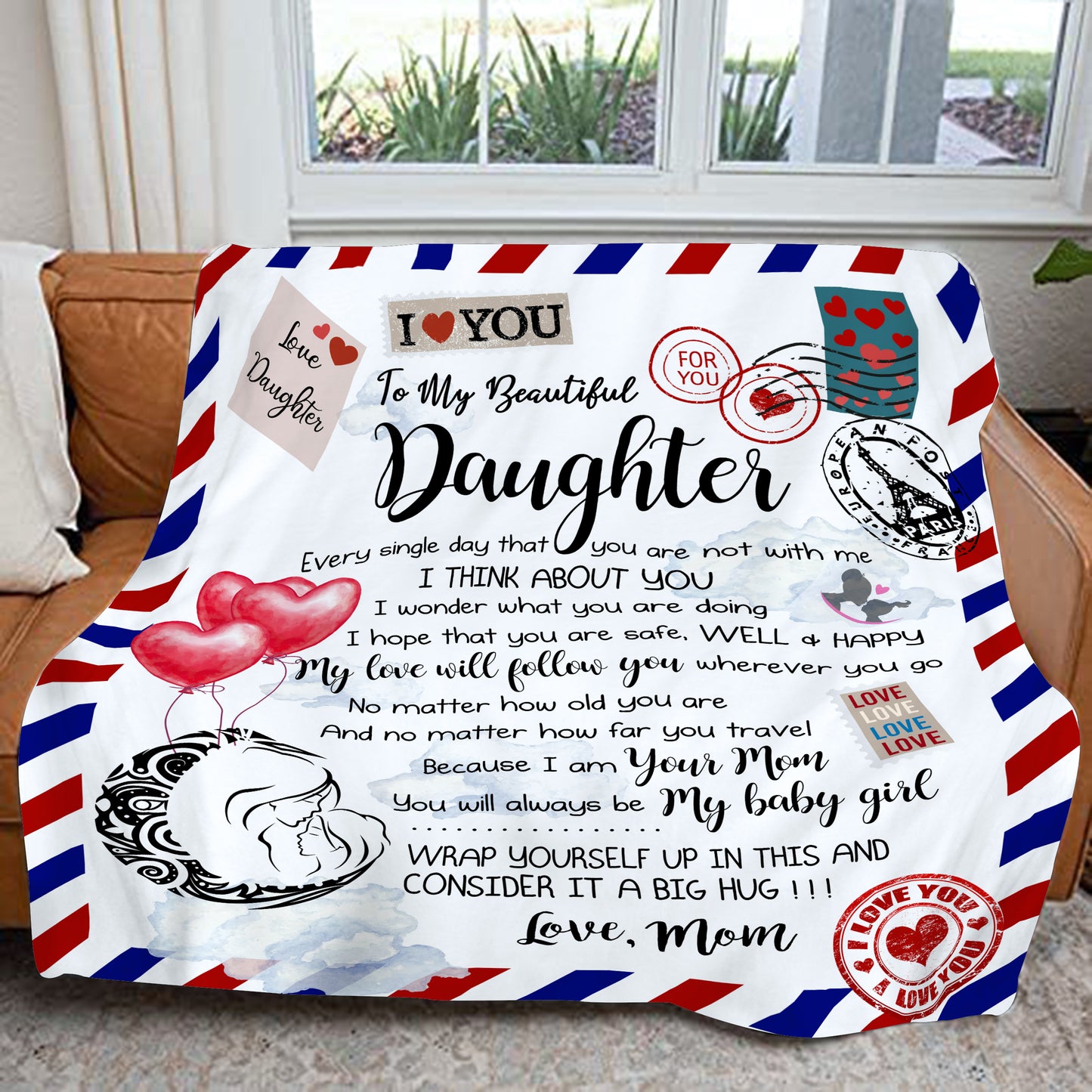 To My Daughter - You Will Always Be My Baby Girl Blanket