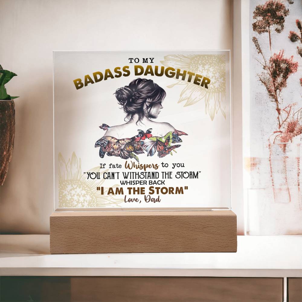 To My Daughter | "I Am The Storm" | Acrylic