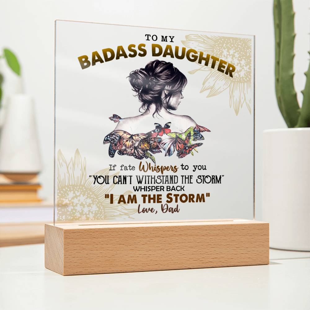 To My Daughter | "I Am The Storm" | Acrylic