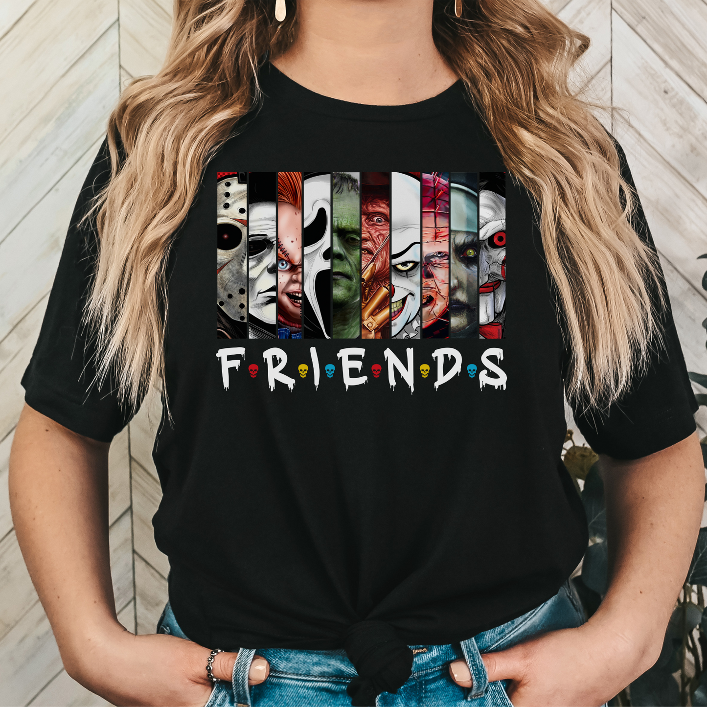 Horror Movie Characters "Friends" T-shirt