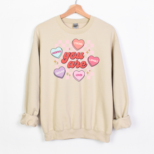 You Are Loved Cute Valentine's Sweatshirt