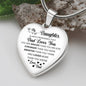 [Almost Sold Out] To My Daughter - "Dad Loves You" Heart Necklace