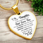 [Almost Sold Out] To My Daughter - "Dad Loves You" Heart Necklace