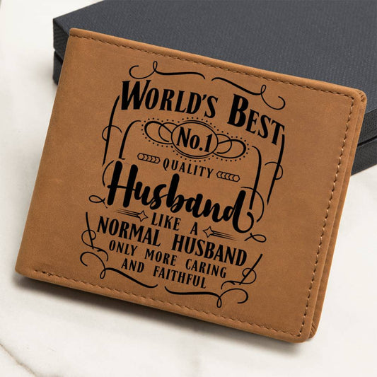 World's Best Husband Leather Wallet