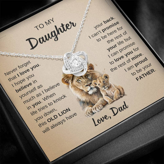 To My Daughter - "Proud of You" Necklace