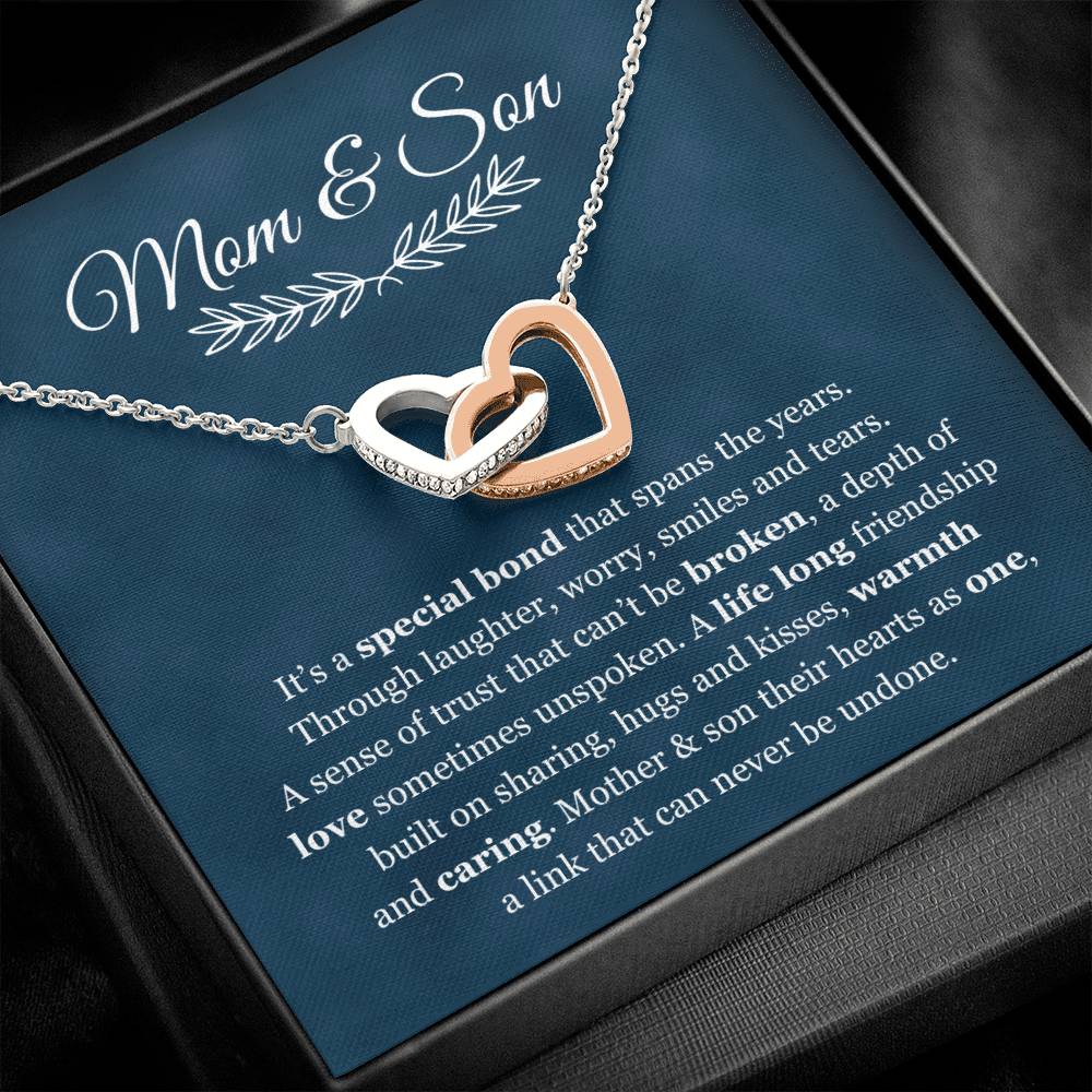 Mom & Son - "Special Bond" Heart Necklace