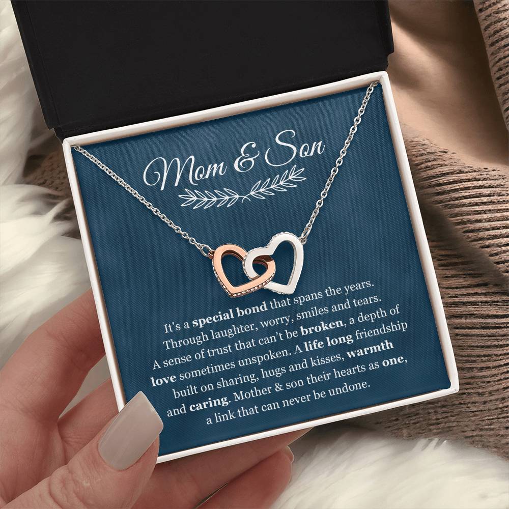 Mom & Son - "Special Bond" Heart Necklace