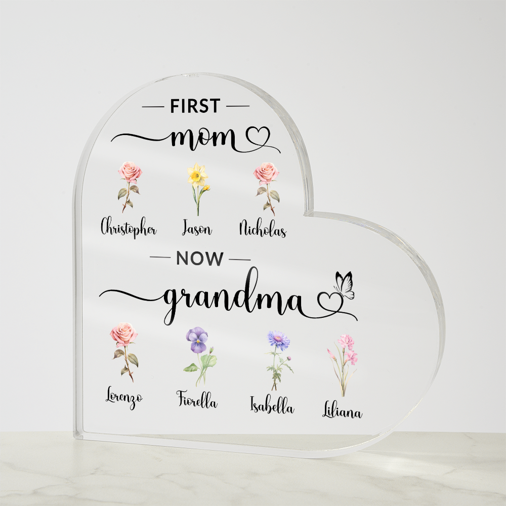 Personalized Heart Acrylic Plaque Etsy Order