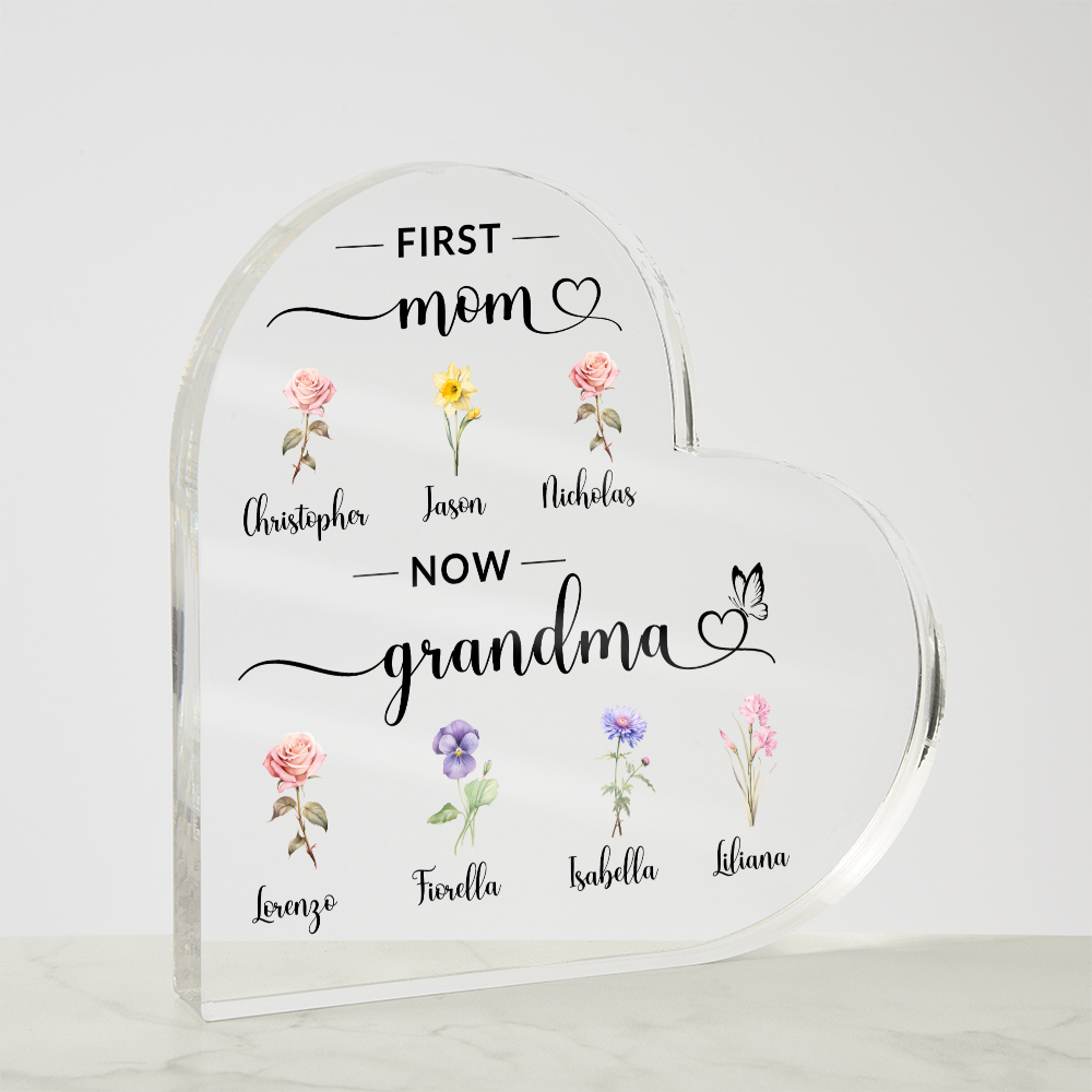 Personalized Heart Acrylic Plaque Etsy Order