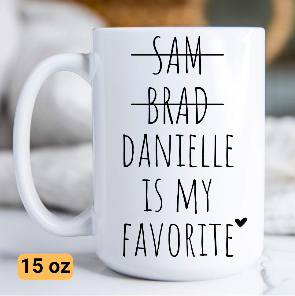 Personalized "I'm The Favorite" Funny Mug